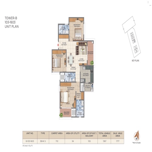 3BHK - 1777 Sqft